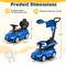 Costway Kids Ride on Push Car Mercedes-Benz Licensed 3-in-1 Sliding Car Blue/Red/White/Black/Pink